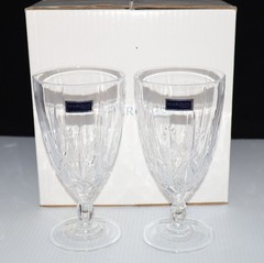 2 MARQUIS BY WATERFORD SPARKLE ICED TEA TUMBLERS GLASSES IN BOX NEVER USED