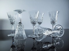 Vintage 1 Crystal Wine Glass Size Modeled Tarn France St Louis 16 Cm