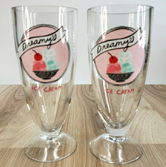 Pair of Lenox Kate Spade «Dreamy’s» Ice Cream Glasses (S3-5)