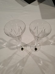 Waterford Millennium Collection Year 2000 Crystal Champagne Glasses Set/2 Box