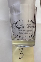 Les Kouba WILD FOWLS GOLD GLASS /TUMBLERS. Set Of 6.