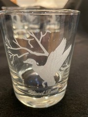 VTG National Wildlife Federation Etched Wild Duck Rocks Glasses set of 6