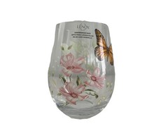 New Lenox Butterfly Meadows Stemless Wine Glasses Juice Glasses – 4 Pack