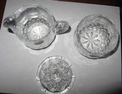NEW Cristal d’Arques France Long Champ Crystal Creamer & Sugar Container Set NIB