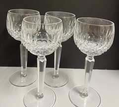 Waterford Crystal Colleen Hock Wine Glasses 7-3/8’’ Set of 4.