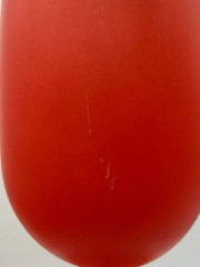 Rainbow Glass Co Iced Tea Glasses Orange Red Frosted Satin Flashed 6.5” Set of 4