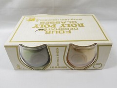 Vintage Roly Poly Glasses Set of 4 Anchor Hocking On the Rocks Cocktail