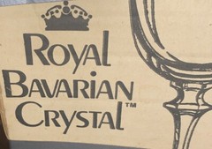 Vintage Royal Bavarian Crystal Water Goblet (set of six)