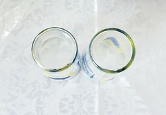 Vintage Anchor Hocking 16 oz. Set of 2 Jelly Jar Style Tumblers – Heart Design