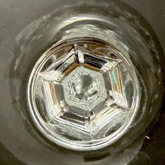 Set of 4 Mikasa Interlude Wine Glasses Cut Crystal 8.25″H 3.5″W Rim Capacity 6oz