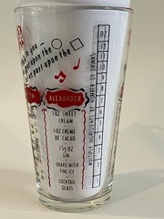 Vintage Federal Glass Cocktail Mixer Six Recipe Tumbler 12oz MCM Mint Cond 6″