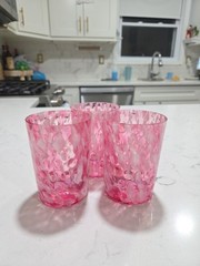 EAPG EARLY GLASS NORTHWOOD SPATTER AND COIN DOT TUMBLER c.1889