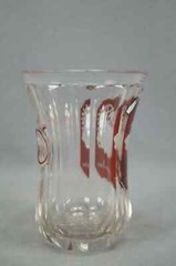 19th Century Bohemian Ruby Stained Engraved Snake Fountain & Cornucopia Tumbler