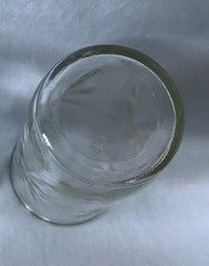 GLASSES Clear Atomic Star Burst Anchor Hocking & Jelly Jar 1960’s Vintage (A1)