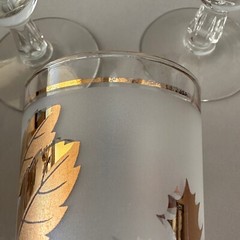 Lot of 7 Libbey GOLDEN FOLIAGE Assorted Vintage Drinkware-Tumbler/Juice/Pilsner
