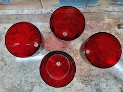 Red Christmas 18oz. Glass Goblets