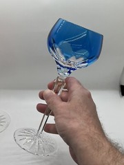 Faberge Crystal Lausanne Multicolored Liqueur Cordial Glasses Set Of 6