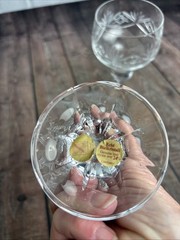Set of 2 Nachtmann Bleikristall German Crystal Wine Glasses