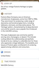 4 Fosteria Heritage Goblets