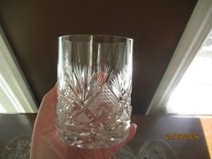 4 – Crystal Fan Hobstar Old Fashioned Glasses