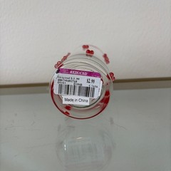 Red Cherry Icon Highball Glass Set of 2 Chic Drinkware 6in NEW