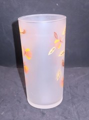 Vintage Hall Jewel Tea Autumn Leaf tumbler Frosted Libbey 14 oz Iced Tea