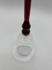 Godet Belgian White Chocolate Liquor Cordial Glasses Red Stem