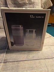 Set Of 4 Vintage Crisa Drinking Glasses Tumbler 16 Oz 120z And 9 Oz New In Box
