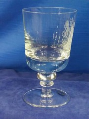 Wedgwood Glass Commemorative 1952-1977 Queen Elizabeth II Silver Jubilee Goblet