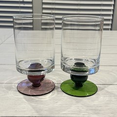 Marquis By Waterford Rotundo Set of 2 Multicolored 16oz Ball Stemmed Glasses
