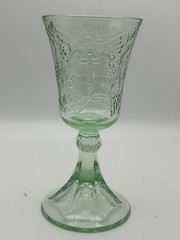 Tiara Glass The Last Supper Cross Goblet Or Communion Chalice – Green