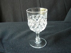 Regal Block Wine glass clear Co-Operative Flint Glass #190 EAPG