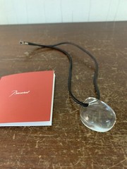 Necklace clear crystal pebble from Baccarat model2