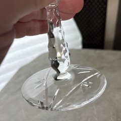 Rock Sharpe 1930s»Marina» By Libbey 8″ Crystal Wine/Water Goblet
