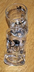 Libbey CURIO PATTERN (BUGGY) 5 OZ. FLAT TUMBLER #3004/9300 Set of 2 No Gold Rim
