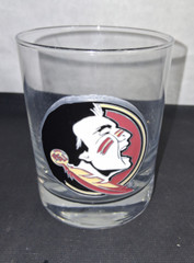 FSU Florida State University Seminoles Liquor Whiskey Rocks Glass 4″ NEW
