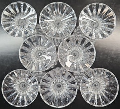 (8) Cristal D’Arques Bretagne Cordial Glasses Set Vintage Small Cut Stemware Lot