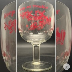 Bartlett Collins Pokee Keep On Truckin’ Goblet c1970s Made in USA 14oz 6” tall
