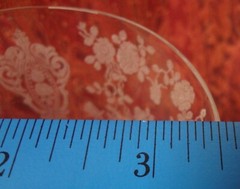 CAMBRIDGE GLASS plate etched ROSEPOINT 8 3/8″ WATER GOBLET (1 of 6)