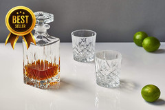 Markham Double Old Fashion Glasses Set of 4 11 oz Clear Whiskey Cocktail Tumbler