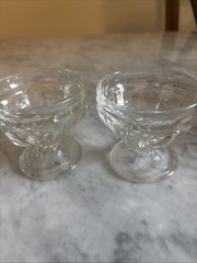 vintage sherbet glasses Lot Of 2