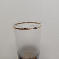 Culver Ltd, Regency Frosted Gold & Silver High Ball Glass 5.5″ Mcm