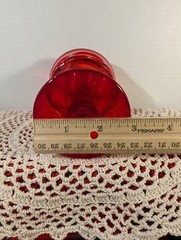 Fostoria Glass ARGUS RUBY Water Goblet Beautiful Piece Gorgeous Deep Color EC