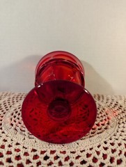 Fostoria Glass ARGUS RUBY Water Goblet Beautiful Piece Gorgeous Deep Color EC