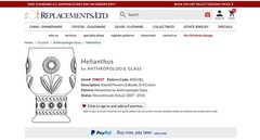 ANTHROPOLOGIE HELIANTHUS Black Grey Water GOBLET Glass (2) Retired Rare Color