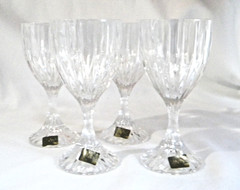 Mikasa Park Lane Crystal Wine Glasses, Set Of 4, SN101/003, New, Open Box