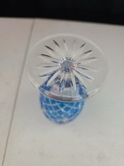 Faberge Odessa Light ABlue Crystal Ice Tea / Water Glass ( One Glass ) 7″ TALL