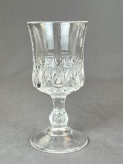 EAPG U.S. Glass #15032 TEARDROP & THUMBPRINT 4 ¼” Wine Glass c. 1895
