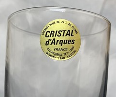 W.M. Dalton Cherbourg French Crystal Parfait/Sour 6 Glasses Unit #4 Excellent