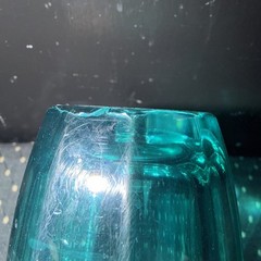 (3) Vintage Pasabahce PALAKS multicolor JUICE 8 Oz Tumbler Glass Turkey 4”